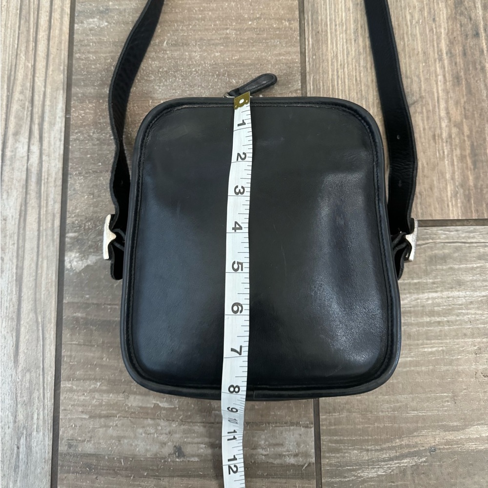 Vintage Coach 9817 Black Leather Camera Crossbody Shoulder Bag - Picture 11 of 16
